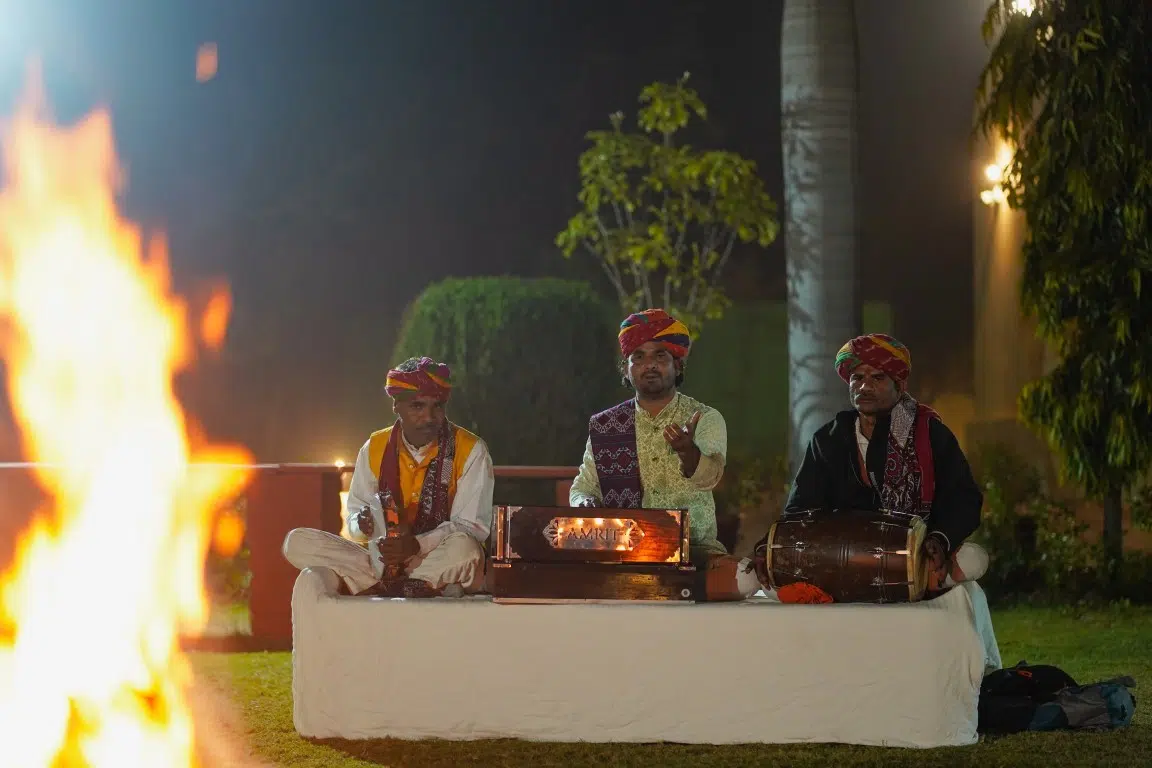 folk music with fire